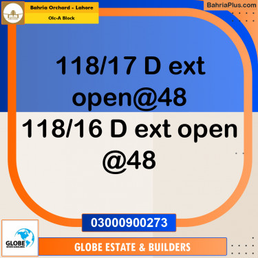 5 Marla Residential Plot for Sale in OLC-A Block -  Bahria Orchard, Lahore - (BP-355379)