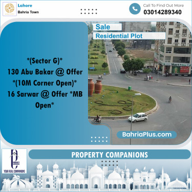 Residential Plot for Sale in Bahria Town, Lahore - (BP-355411)