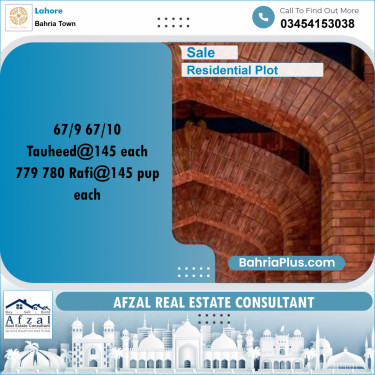 Residential Plot for Sale in Bahria Town, Lahore - (BP-355426)