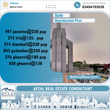 Residential Plot for Sale in Bahria Town, Lahore - (BP-355427)