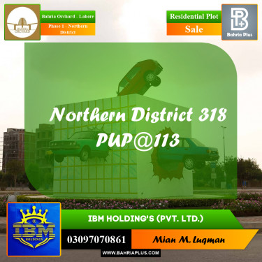 10 Marla Residential Plot for Sale in Phase 1 - Northern District -  Bahria Orchard, Lahore - (BP-355497)