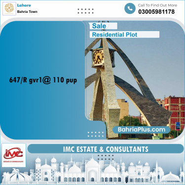 Residential Plot for Sale in Bahria Town, Lahore - (BP-355544)