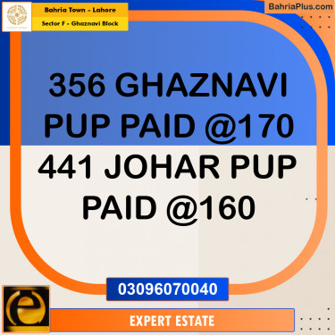 10 Marla Residential Plot for Sale in Sector F - Ghaznavi Block -  Bahria Town, Lahore - (BP-355556)