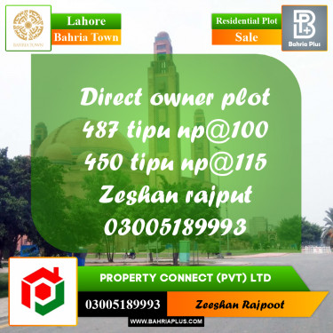 Residential Plot for Sale in Bahria Town, Lahore - (BP-355712)
