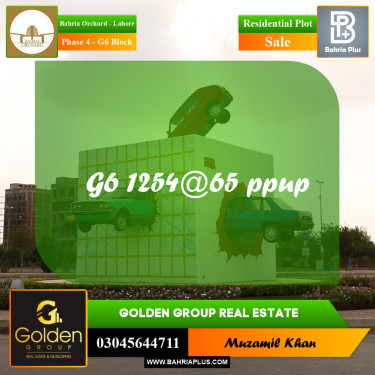 10 Marla Residential Plot for Sale in Phase 4 - G6 Block -  Bahria Orchard, Lahore - (BP-355819)