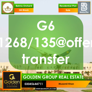 5 Marla Residential Plot for Sale in Phase 4 - G6 Block -  Bahria Orchard, Lahore - (BP-355842)