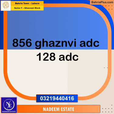 Residential Plot for Sale in Sector F - Ghaznavi Block -  Bahria Town, Lahore - (BP-356334)