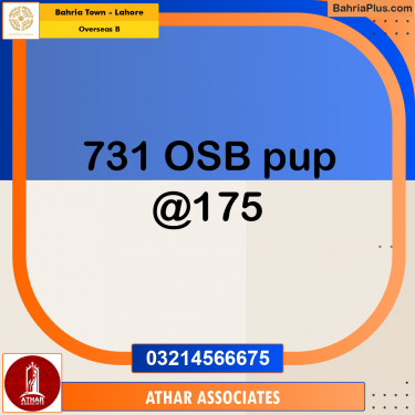 10 Marla Residential Plot for Sale in Overseas B -  Bahria Town, Lahore - (BP-356421)