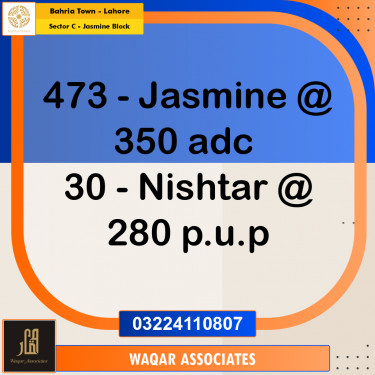 1 Kanal Residential Plot for Sale in Sector C - Jasmine Block -  Bahria Town, Lahore - (BP-356809)