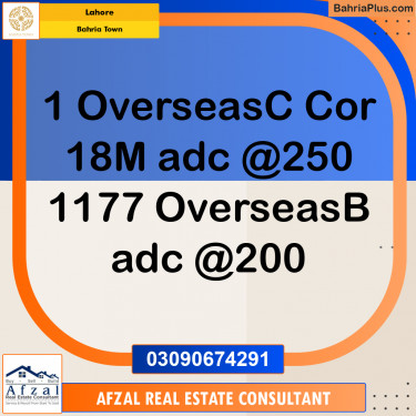 Residential Plot for Sale in Bahria Town, Lahore - (BP-357011)