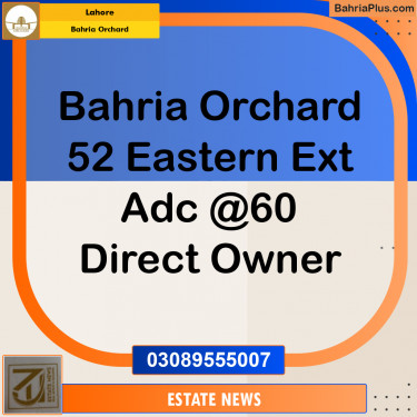 Residential Plot for Sale in Bahria Orchard, Lahore - (BP-357169)