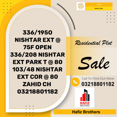 5 Marla Residential Plot for Sale in Bahria Town, Lahore - (BP-357432)