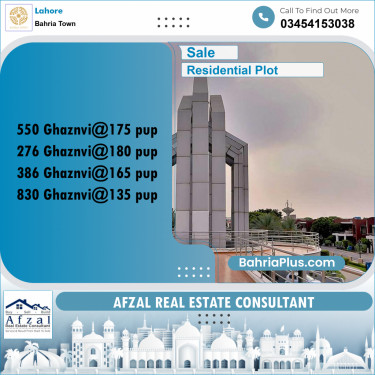 Residential Plot for Sale in Bahria Town, Lahore - (BP-357461)
