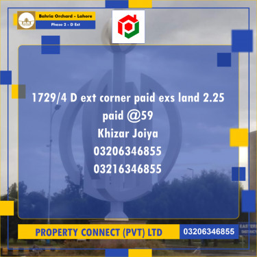 7 Marla Residential Plot for Sale in Phase 2 - D Ext -  Bahria Orchard, Lahore - (BP-357569)