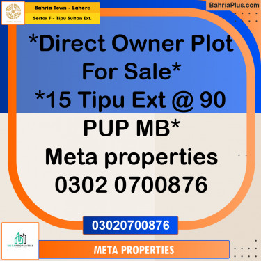 5 Marla Residential Plot for Sale in Sector F - Tipu Sultan Ext. -  Bahria Town, Lahore - (BP-357602)