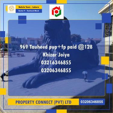 10 Marla Residential Plot for Sale in Sector F - Tauheed Block -  Bahria Town, Lahore - (BP-357682)