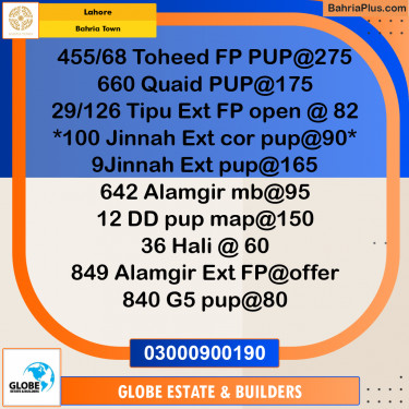 Residential Plot for Sale in Bahria Town, Lahore - (BP-357712)