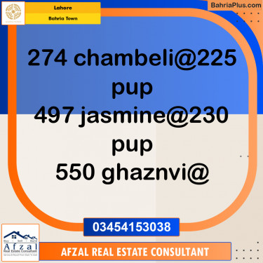 Residential Plot for Sale in Bahria Town, Lahore - (BP-357851)