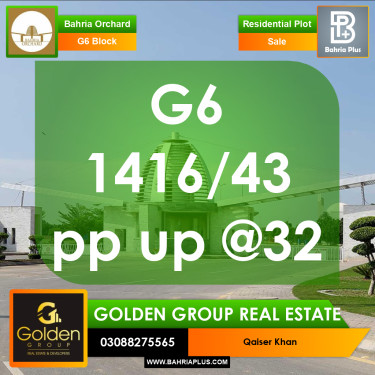 5 Marla Residential Plot for Sale in Phase 4 - G6 Block -  Bahria Orchard, Lahore - (BP-357964)