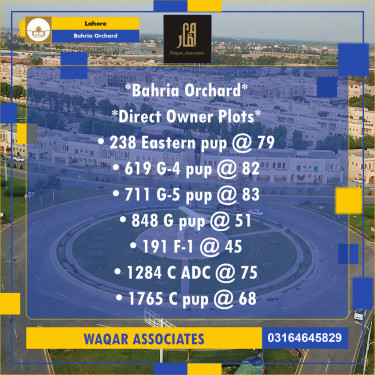 Residential Plot for Sale in Bahria Orchard, Lahore - (BP-357994)