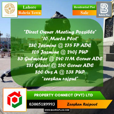 Residential Plot for Sale in Bahria Town, Lahore - (BP-358089)