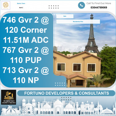 10 Marla Residential Plot for Sale in Golf Phase 2 -  Bahria Town, Lahore - (BP-358096)
