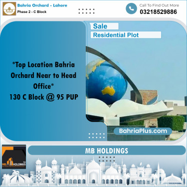 8 Marla Residential Plot for Sale in Phase 2 - C Block -  Bahria Orchard, Lahore - (BP-358532)