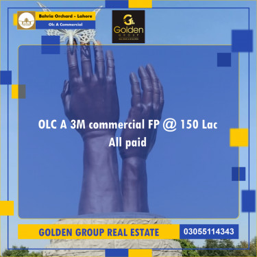 3 Marla Residential Plot for Sale in OLC A Commercial -  Bahria Orchard, Lahore - (BP-358584)