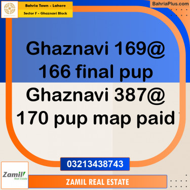 10 Marla Residential Plot for Sale in Sector F - Ghaznavi Block -  Bahria Town, Lahore - (BP-358739)