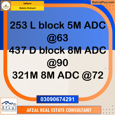 Residential Plot for Sale in Bahria Orchard, Lahore - (BP-358753)