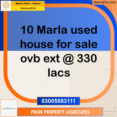 10 Marla Residential Plot for Sale in Overseas B Ext -  Bahria Town, Lahore - (BP-359023)