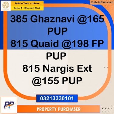 10 Marla Residential Plot for Sale in Sector F - Ghaznavi Block -  Bahria Town, Lahore - (BP-359353)