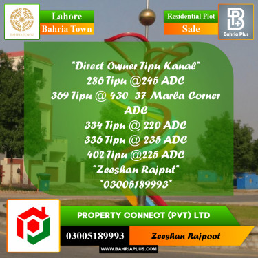 Residential Plot for Sale in Bahria Town, Lahore - (BP-359415)