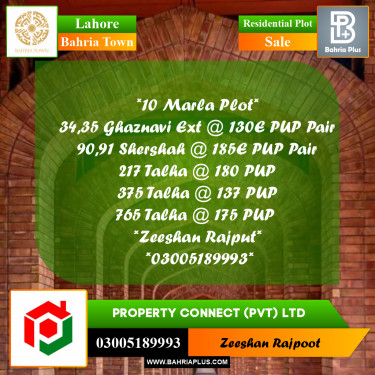 Residential Plot for Sale in Bahria Town, Lahore - (BP-359418)