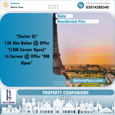 Residential Plot for Sale in Bahria Town, Lahore - (BP-359437)