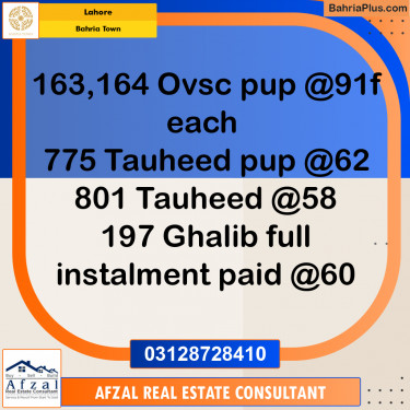 Residential Plot for Sale in Bahria Town, Lahore - (BP-359512)