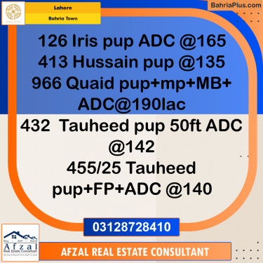 Residential Plot for Sale in Bahria Town, Lahore - (BP-359514)