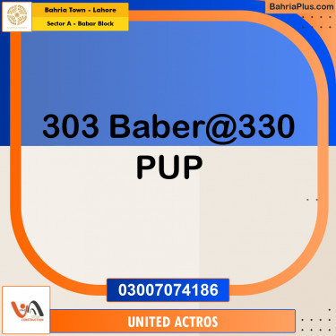 20 Kanal Residential Plot for Sale in Sector A - Babar Block -  Bahria Town, Lahore - (BP-359538)