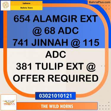 Residential Plot for Sale in Bahria Town, Lahore - (BP-359693)
