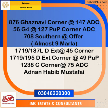 Residential Plot for Sale in Bahria Town, Lahore - (BP-359888)