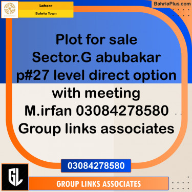 Residential Plot for Sale in Bahria Town, Lahore - (BP-360067)