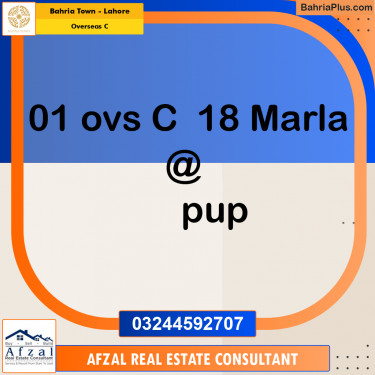 18 Marla Residential Plot for Sale in Overseas C -  Bahria Town, Lahore - (BP-360181)