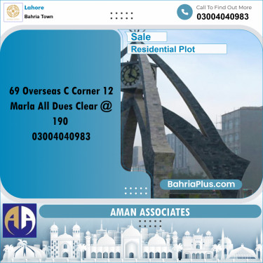 Residential Plot for Sale in Bahria Town, Lahore - (BP-360220)