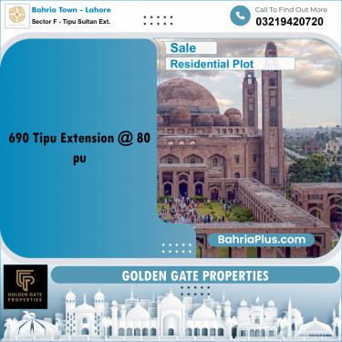 5 Marla Residential Plot for Sale in Sector F - Tipu Sultan Ext. -  Bahria Town, Lahore - (BP-360834)