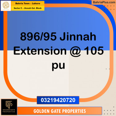 5 Marla Residential Plot for Sale in Sector E - Jinnah Ext. Block -  Bahria Town, Lahore - (BP-360856)