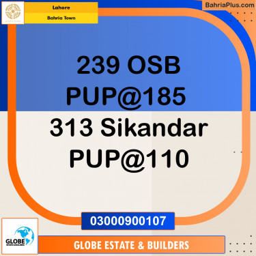 Residential Plot for Sale in Bahria Town, Lahore - (BP-360984)