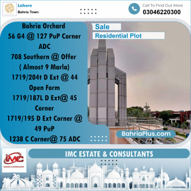 Residential Plot for Sale in Bahria Town, Lahore - (BP-361011)