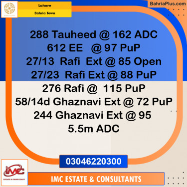 Residential Plot for Sale in Bahria Town, Lahore - (BP-361470)