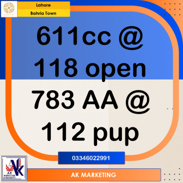 5 Marla Residential Plot for Sale in Bahria Town, Lahore - (BP-361880)