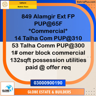Residential Plot for Sale in Bahria Town, Lahore - (BP-362158)